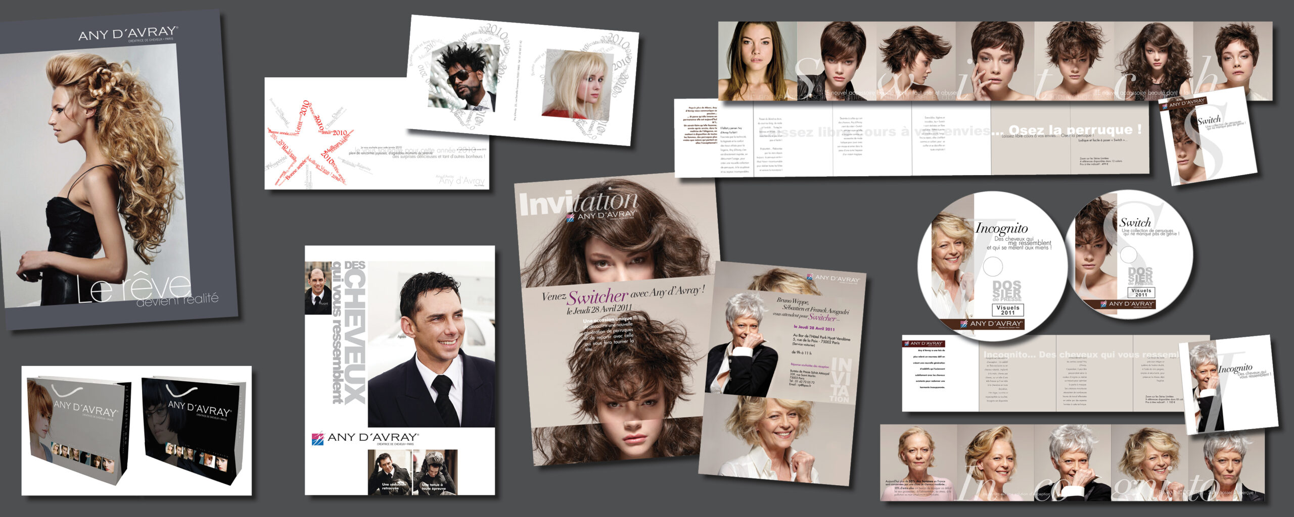 Direction artistique Any d'Avray édition et coiffure