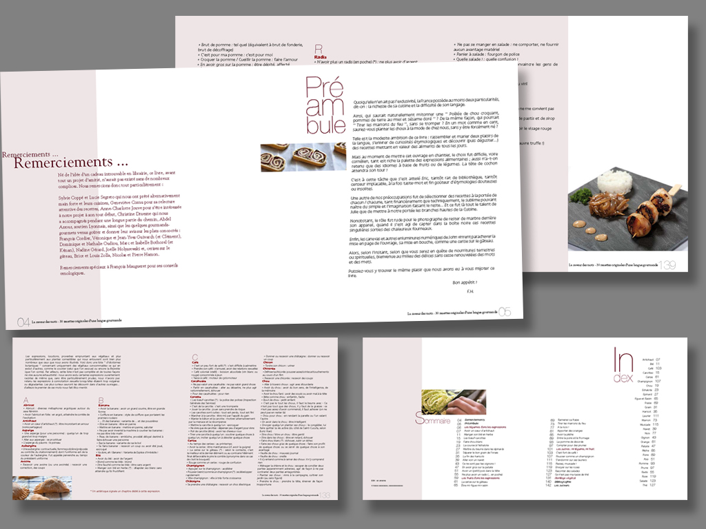 Mise en page intérieure La saveur des mots