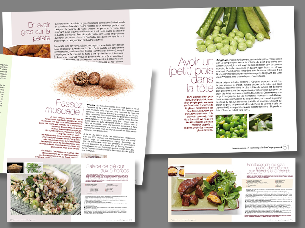 Recettes et expressions La saveur des mots